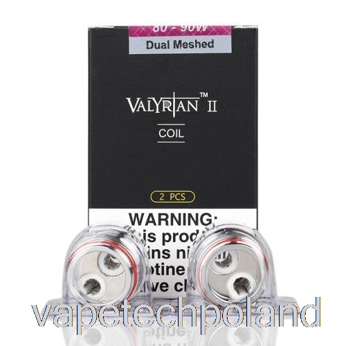 Vape Tech Polska Uwell Valyrian Ii 2 Cewki Zamienne 0,14ohm Un2-2 Podwójne Cewki Siatkowe